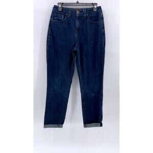 DICKIES Women's Vintage Y2K Blue Denim Cuffed Five-Pocket Jeans SZ 5/27